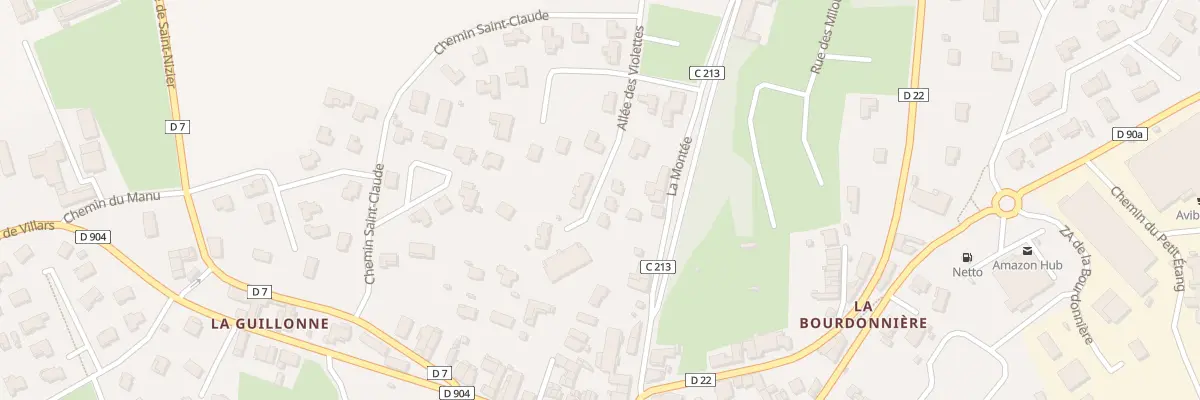 Plan du 335 All des Violettes à Chalamont