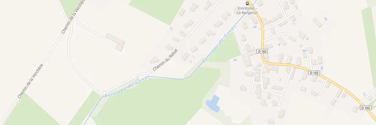 Plan du 231 Che du Rebat à Frontonas