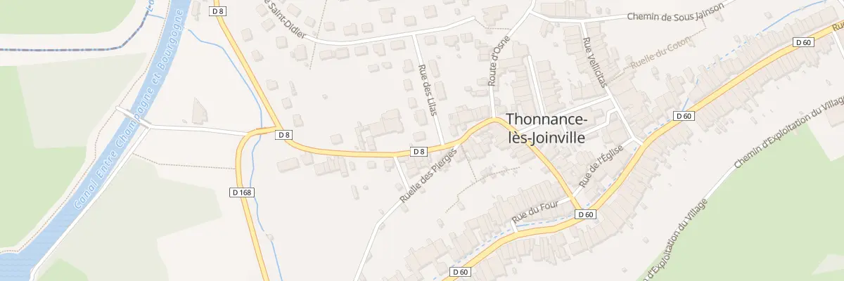 Plan du 1 Rue des Lilas à Thonnance-lès-Joinville
