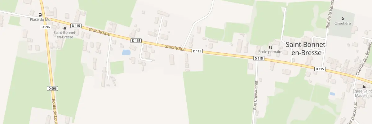 Plan du 13 Rue Grande Rue à Saint-Bonnet-en-Bresse