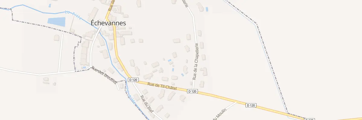 Plan du 3 Rue de la Chapellerie à Échevannes