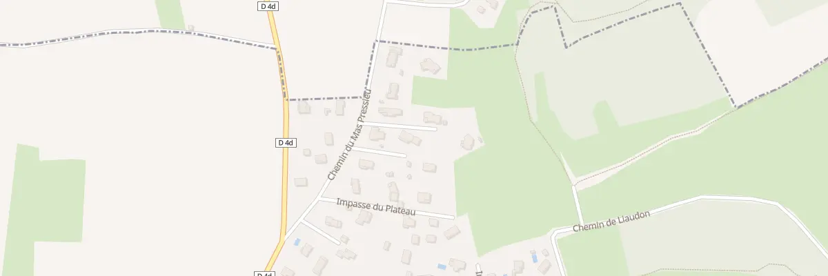 Plan du 5393 Che du Mas Pressieu à Pérouges