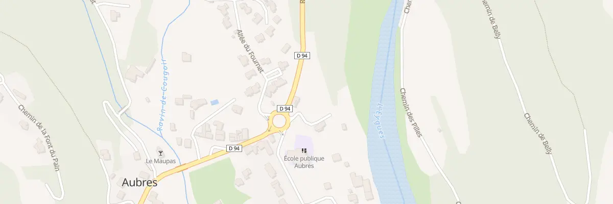 Plan du 5026 Le Pont à Aubres