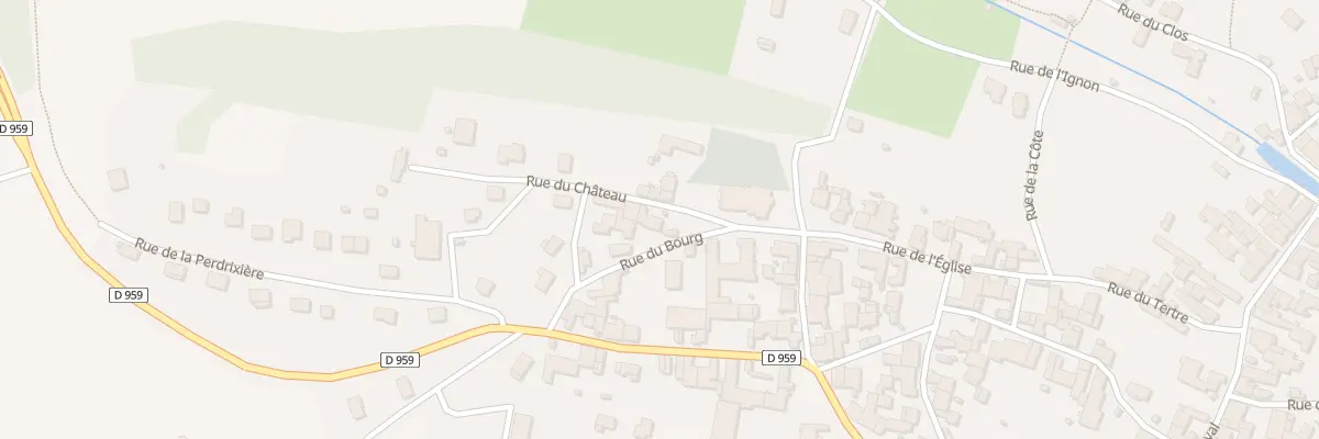 Plan du 1 Rue du Château à Til-Châtel