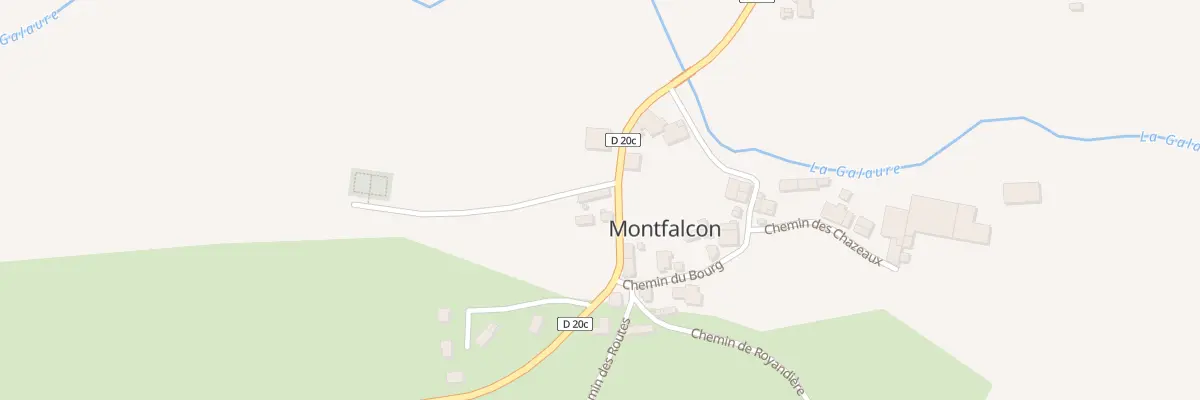 Plan du 83 Rte des Platanes à Montfalcon