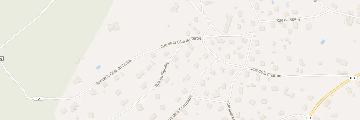 Plan du 3 Rue du Vignière à Selongey