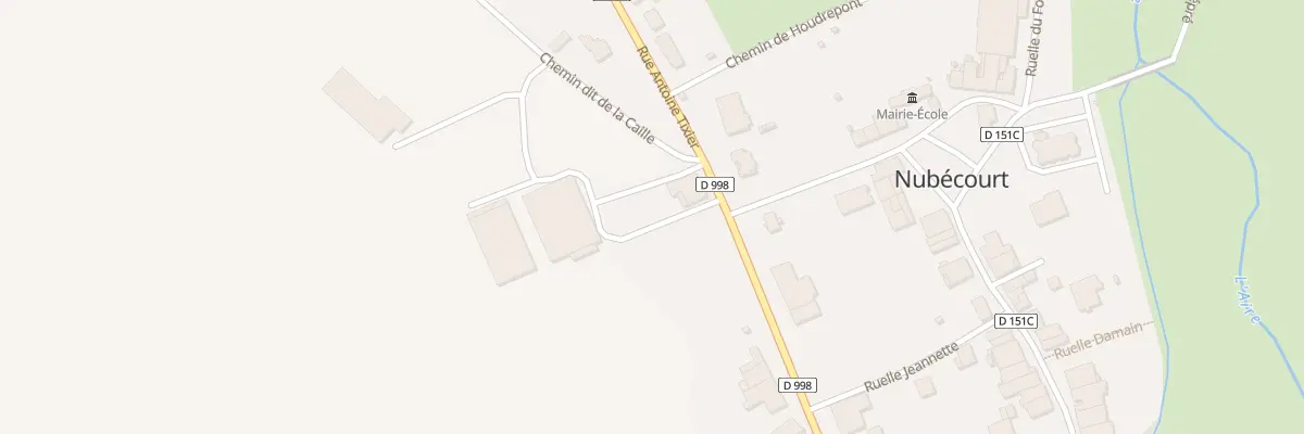 Plan du 9 Rue Antoine Tixier à Nubécourt