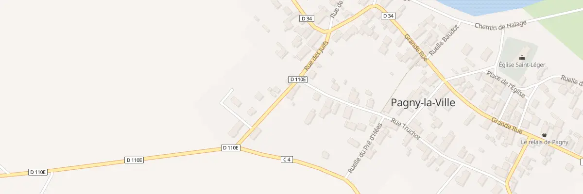 Plan du 5 Rue des Juifs à Pagny-la-Ville
