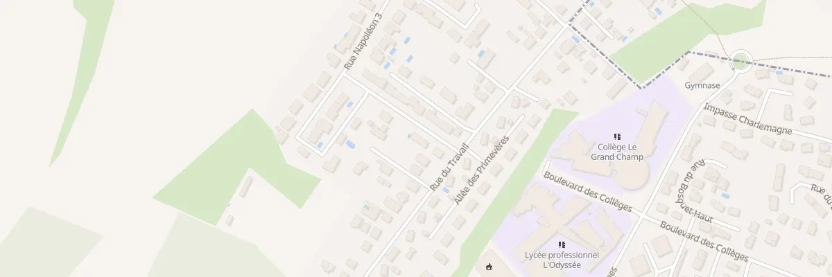 Plan du 83T Rue du Travail à Pont-de-Chéruy