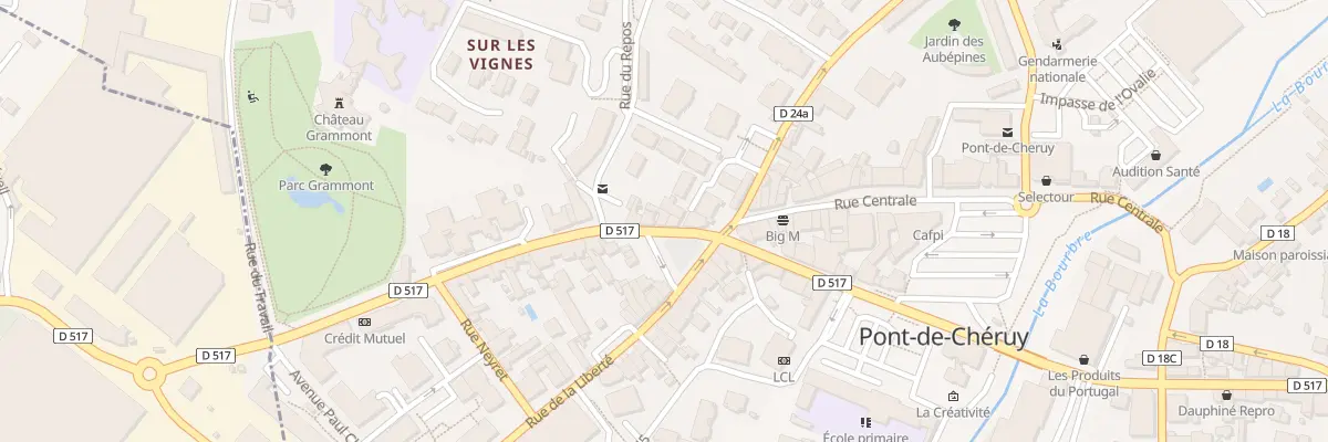 Plan du 29 Rue Grammont à Pont-de-Chéruy