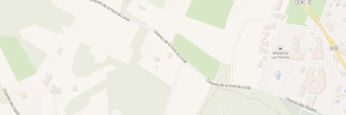 Plan du 291 Che de la Font du Loup à Bédoin