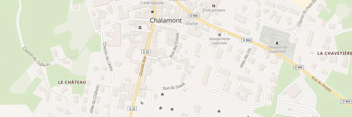 Plan du 5279 Rue des Fosses à Chalamont