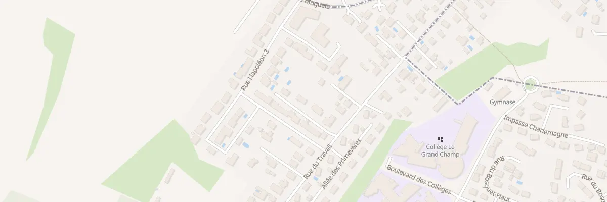 Plan du 5502 Rue du Travail à Pont-de-Chéruy