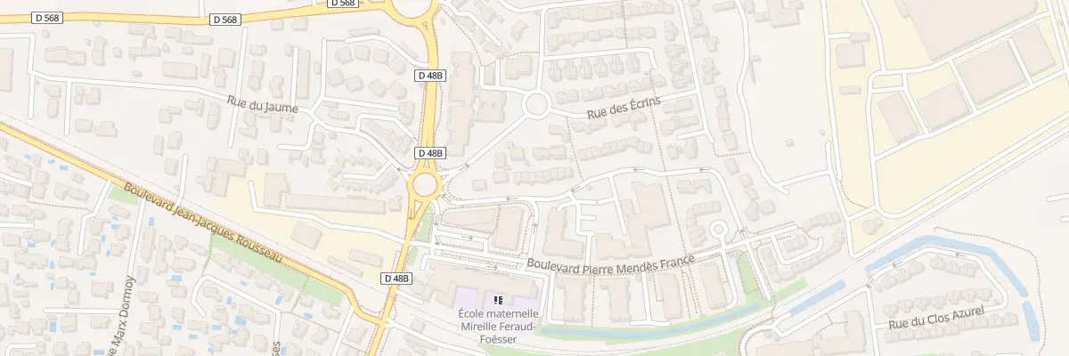 Plan du 92 Bd Pierre Mendes France à Châteauneuf-les-Martigues