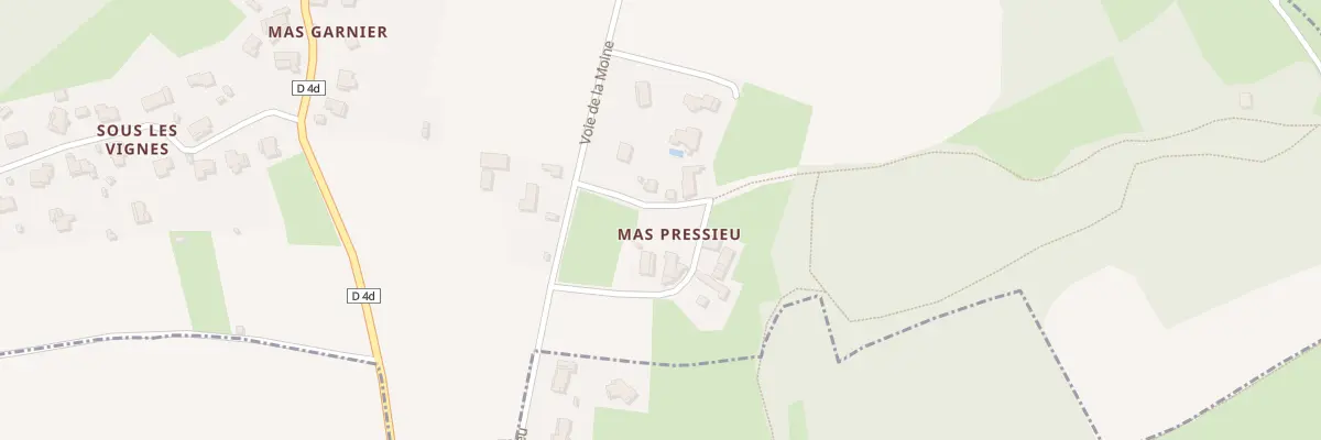 Plan du 82 Che du Mas Pressieu à Saint-Éloi