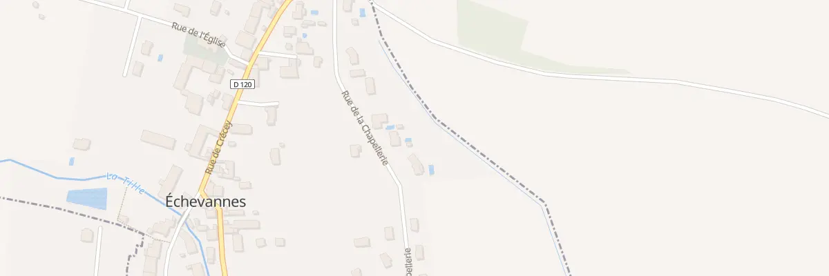 Plan du 10 Rue de la Chapellerie à Échevannes