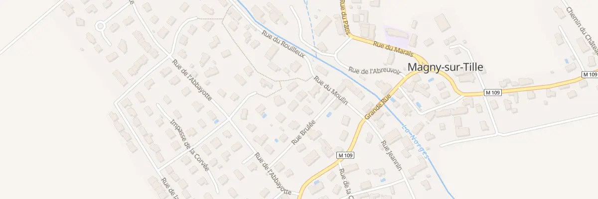 Plan du 3B Rue du Moulin à Magny-sur-Tille
