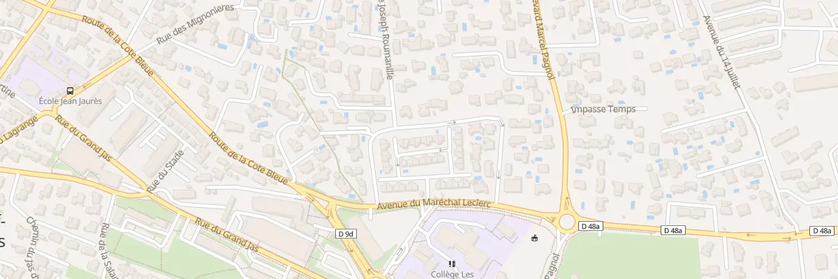 Plan du 1 Av du Marechal Leclerc à Châteauneuf-les-Martigues