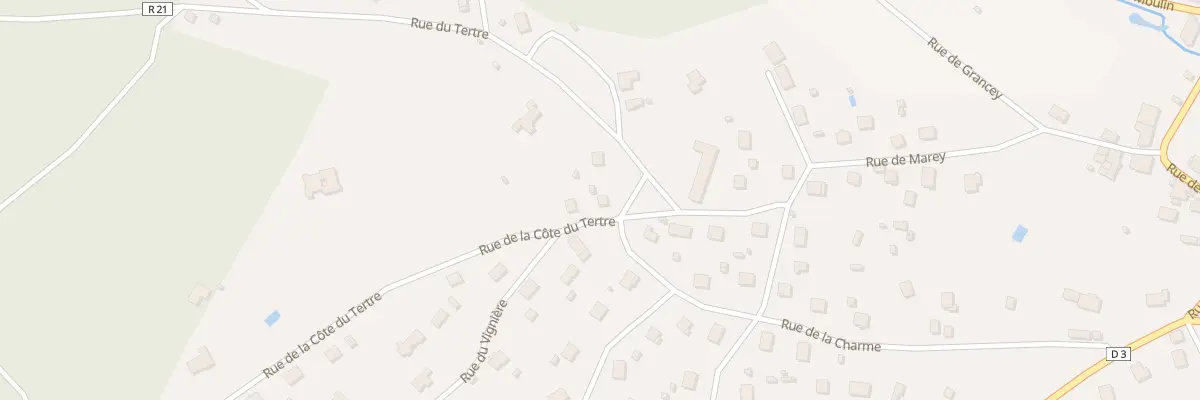 Plan du 2 Rue de la Cote du Tertre à Selongey