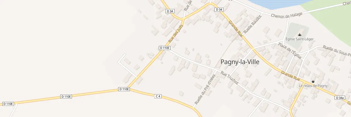 Plan du 4 Rue Truchot à Pagny-la-Ville