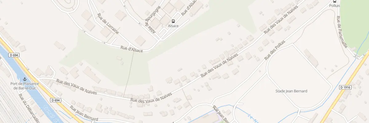 Plan du 42 Rue des Vaux de Naives à Bar-le-Duc