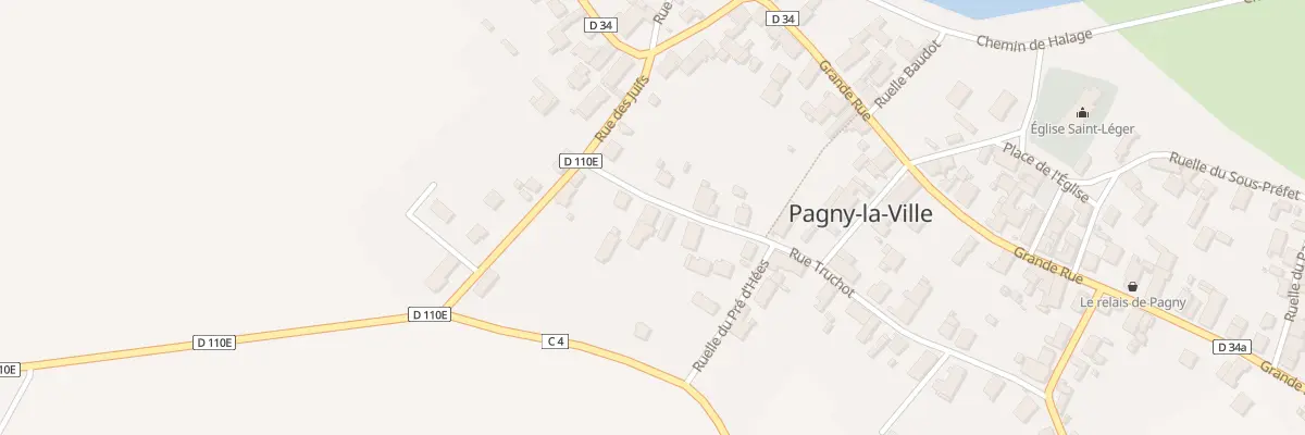 Plan du 8 Rue Truchot à Pagny-la-Ville