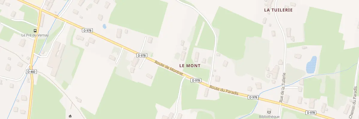 Plan du 310 Rte de Montret à Branges