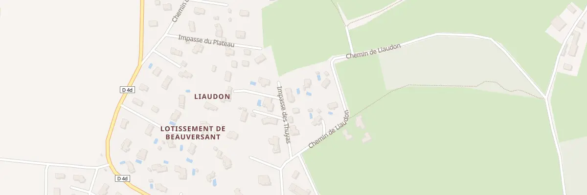 Plan du 5550 Imp des Thuyas à Pérouges