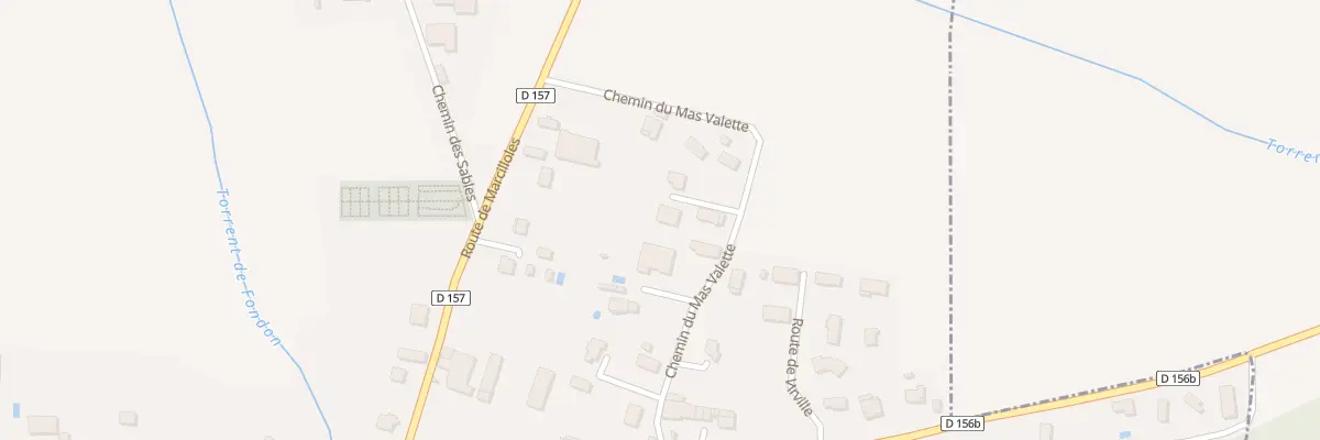 Plan du 6027 Che du Mas Valette à Thodure