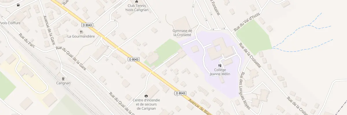 Plan du 24 Av de Blagny à Carignan