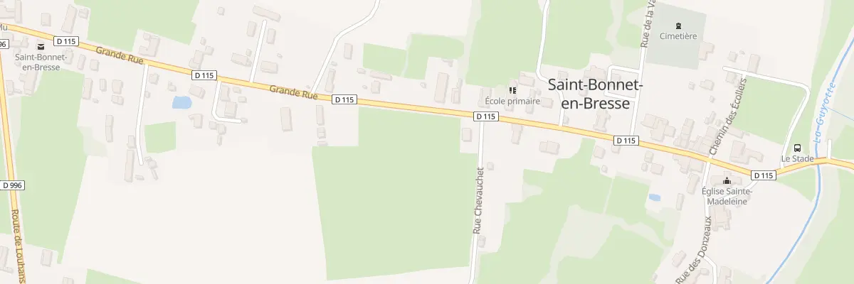 Plan du 5347 Rue Grande Rue à Saint-Bonnet-en-Bresse