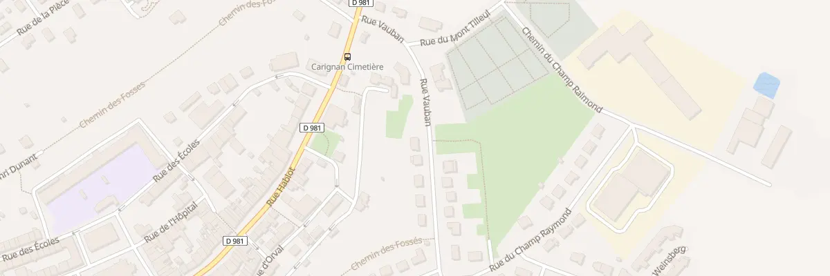 Plan du 6 Rue Vauban à Carignan