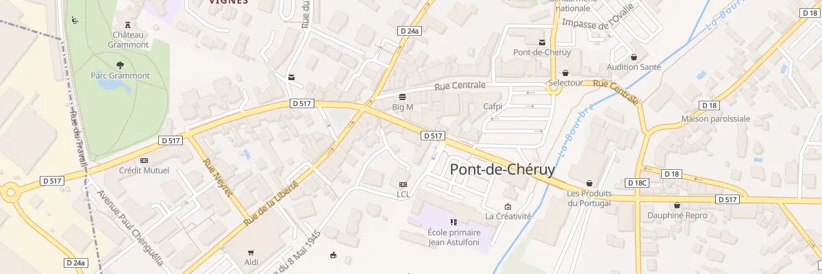 Plan du 12 Rue de la République à Pont-de-Chéruy