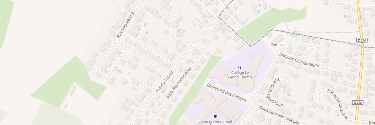 Plan du 72 Rue du Travail à Pont-de-Chéruy