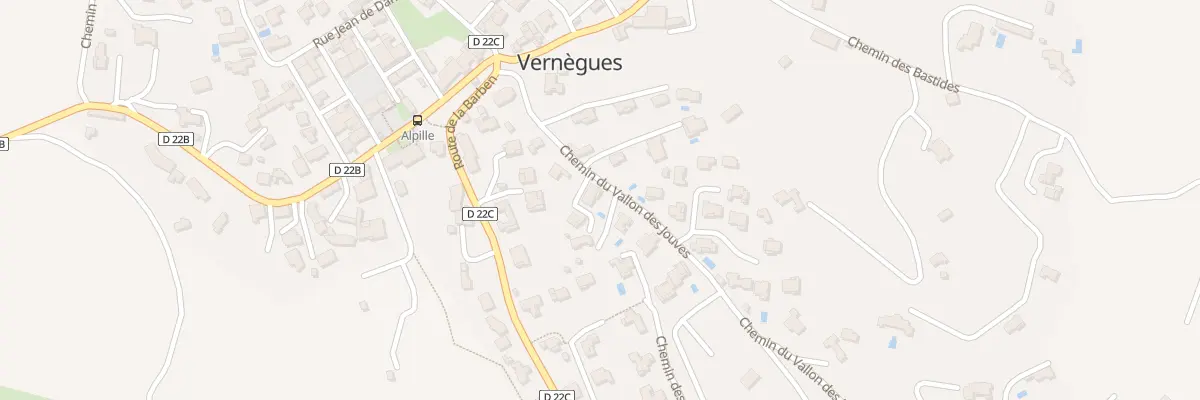 Plan du 5000 Chem du Vallon des Jouves à Vernègues