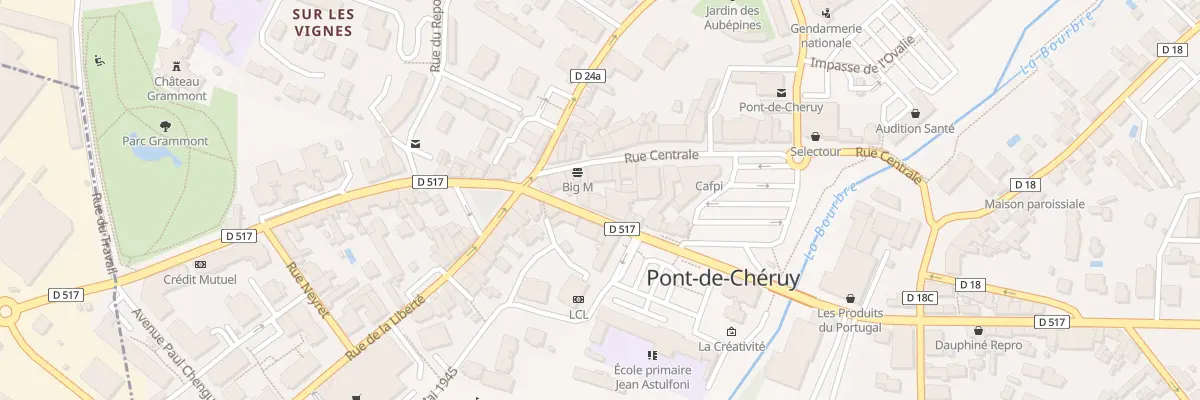 Plan du 9 Rue de la République à Pont-de-Chéruy