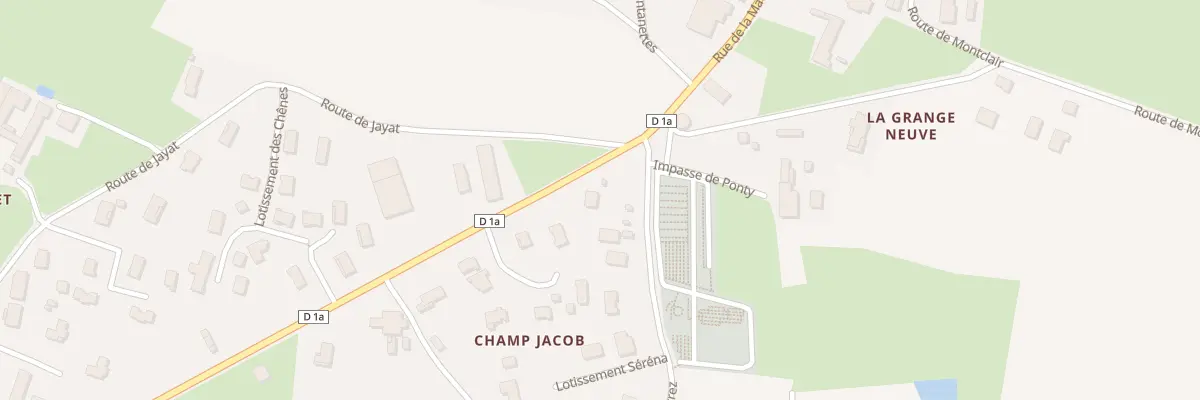 Plan du 42 Rte d’Etrez à Foissiat