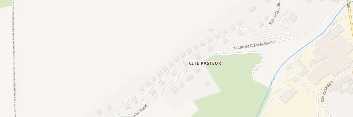 Plan du 20 Rue Pasteur à Cléry-le-Petit