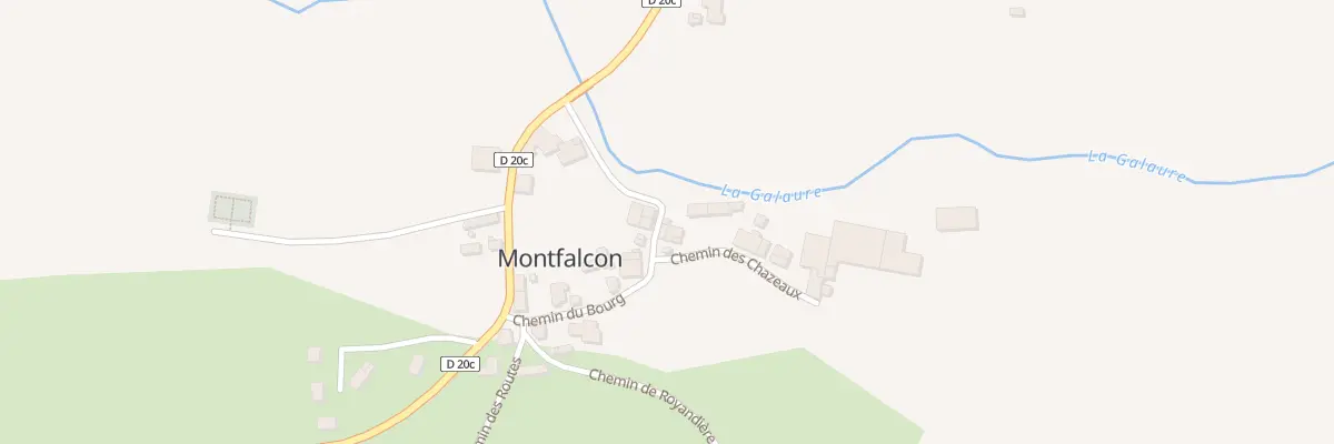 Plan du 140 Che du Bourg à Montfalcon