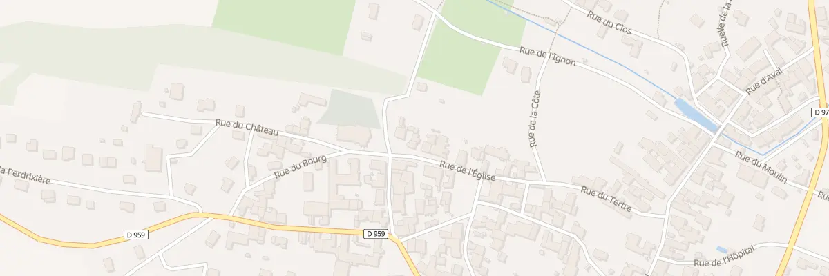 Plan du 3 Rue de l’Église à Til-Châtel
