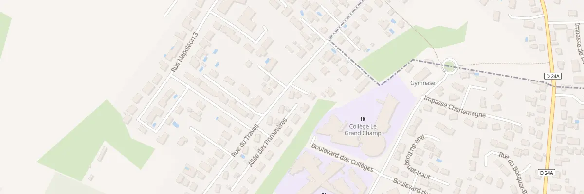 Plan du 74 Rue du Travail à Pont-de-Chéruy