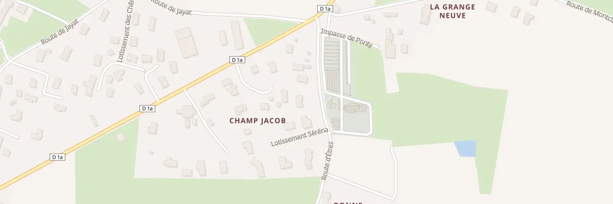 Plan du 118 Rte d’Etrez à Foissiat