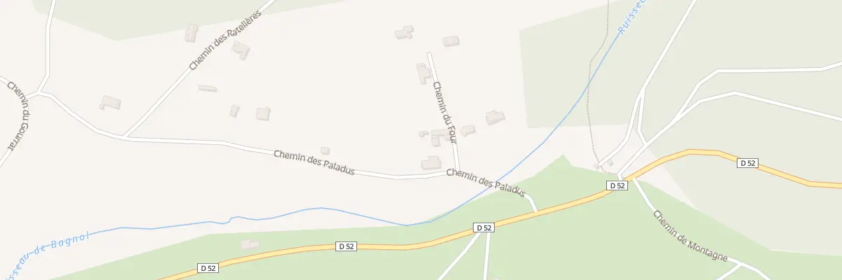 Plan du 45 Che du Four à Montmiral