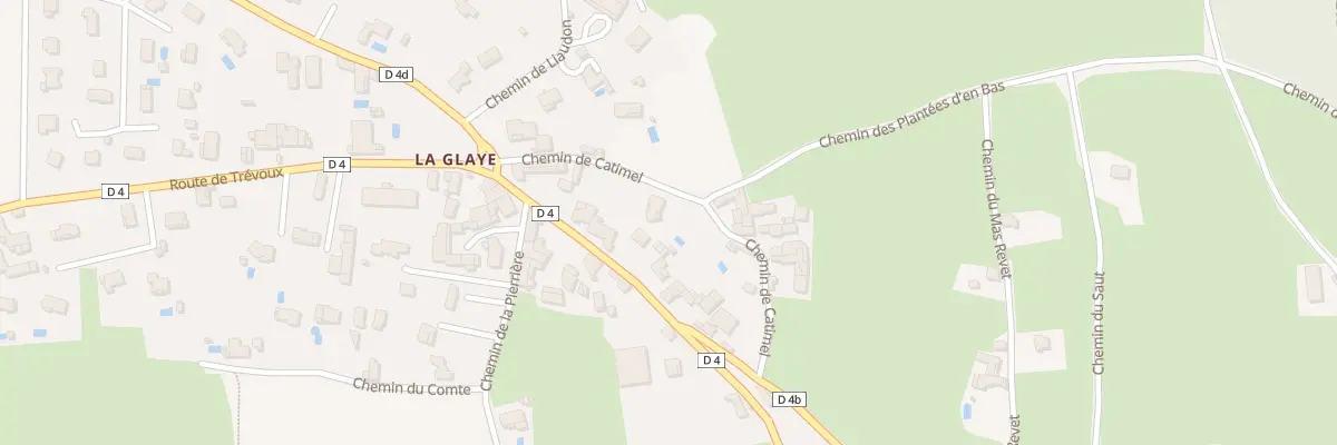 Plan du 209 Che de Catimel à Pérouges