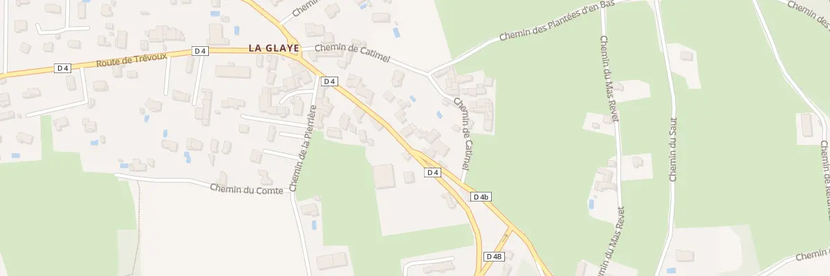 Plan du 5138 Rte de Trevoux à Pérouges