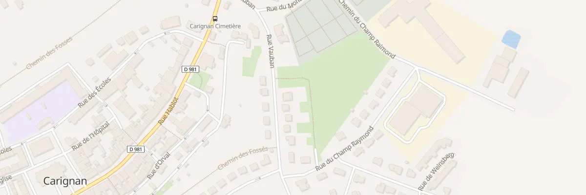 Plan du 13 Rue Vauban aux Mazures
