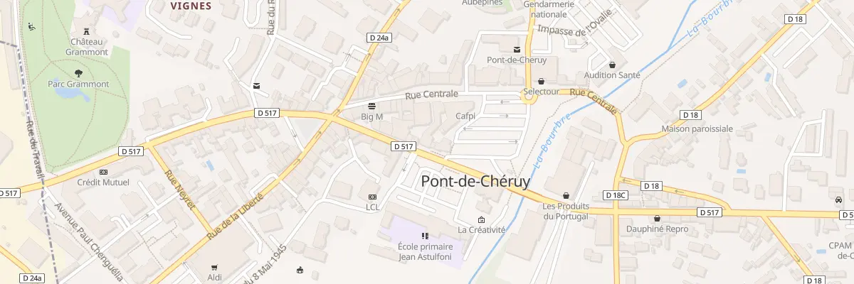 Plan du 15 Rue de la République à Pont-de-Chéruy