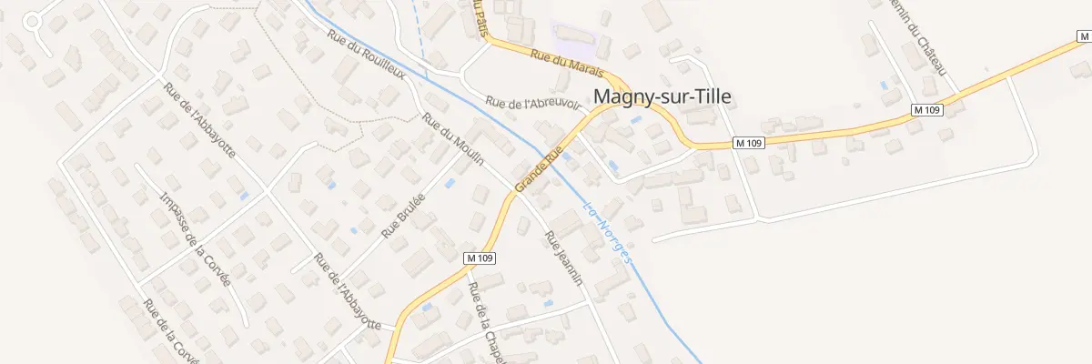 Plan du 9 Rue Grande à Magny-sur-Tille