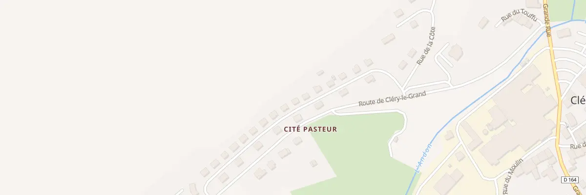 Plan du 14 Rue Pasteur à Cléry-le-Petit