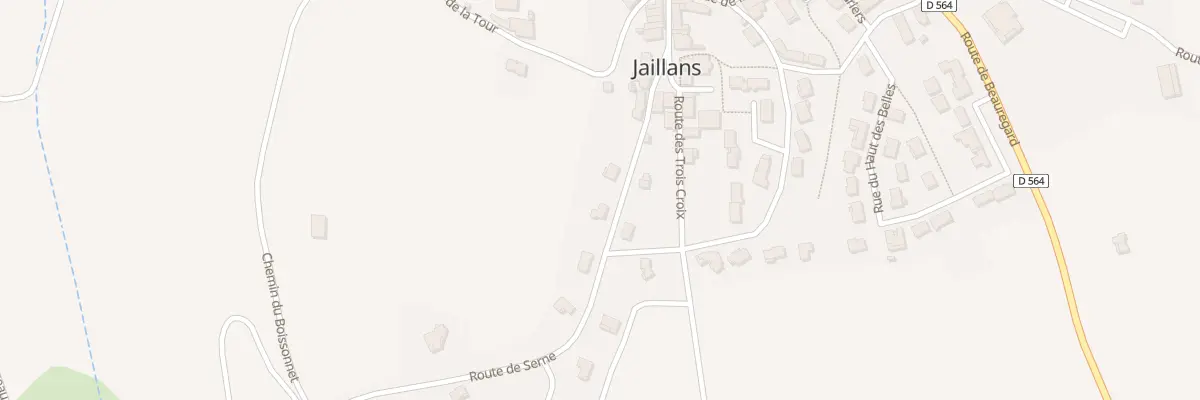 Plan du 180 Rte de Serne à Jaillans